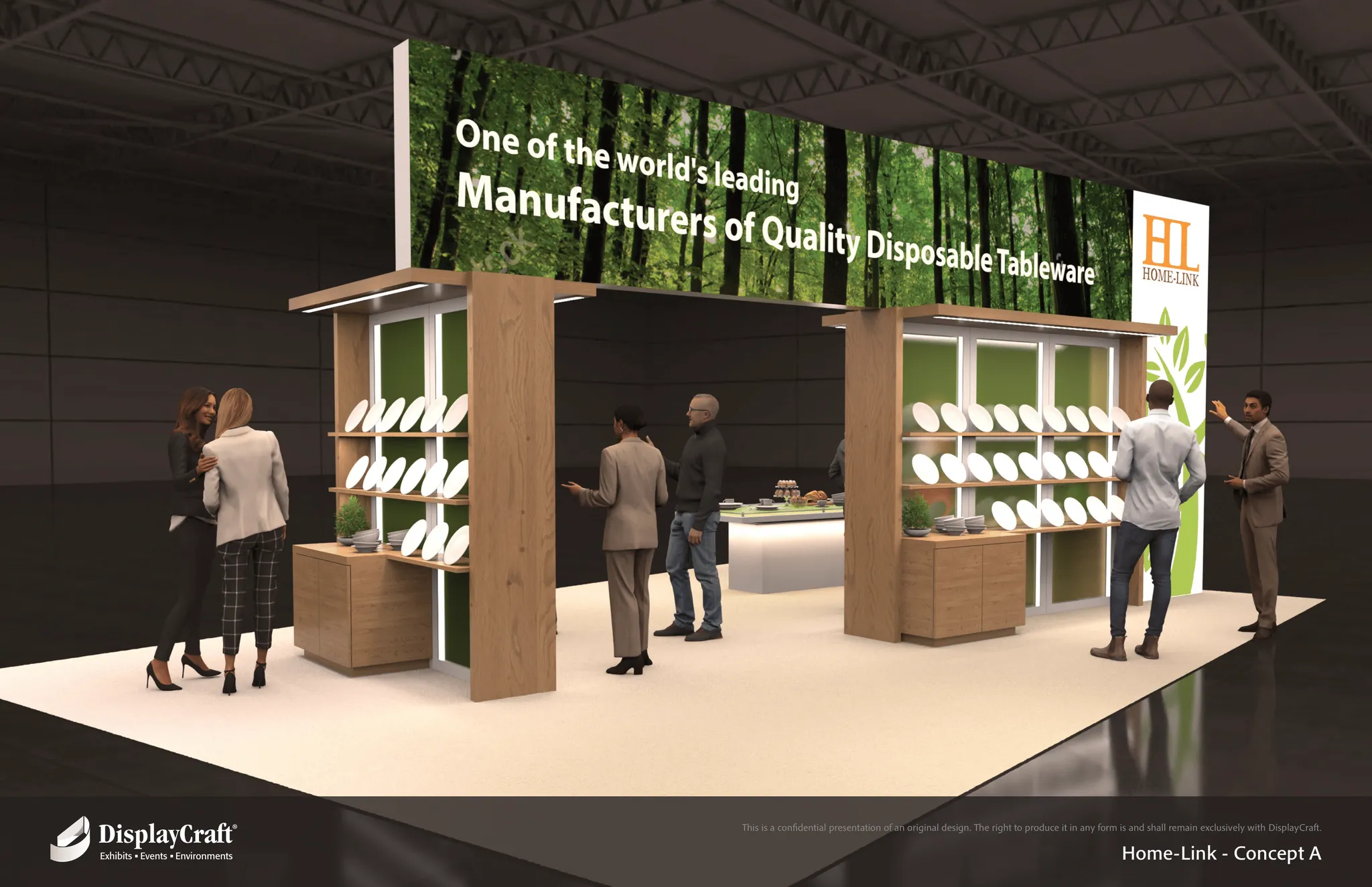 20x30 Île booth design by DisplayCraft